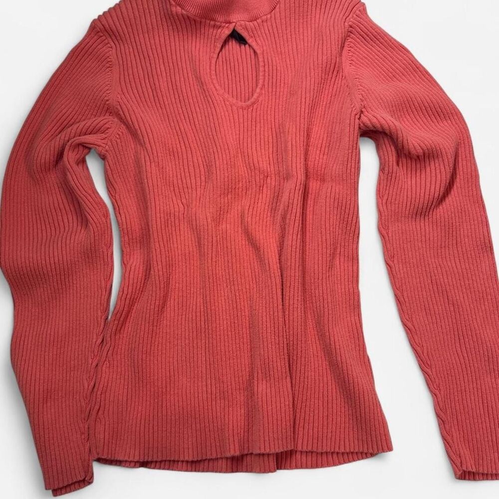 Metrostyle Vintage Women's Sweater Jumper With Keyhole